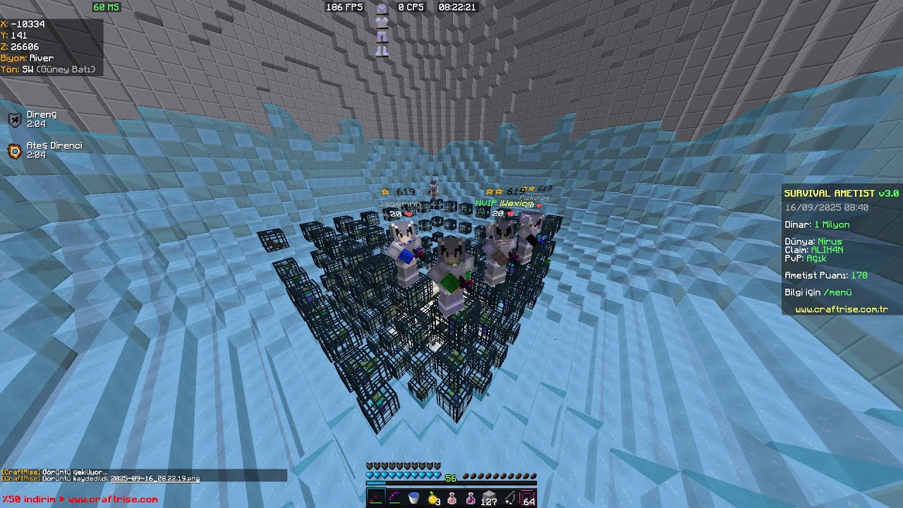 340 SPAWNERLI PATLAYAN CLAIMLER -craftrise survival ametist