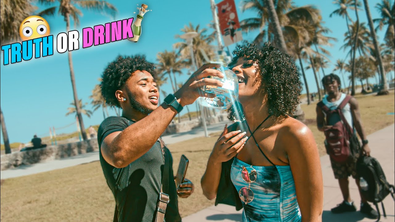 TRUTH OR DRINK AT THE BEACH! | Spring Break Edition