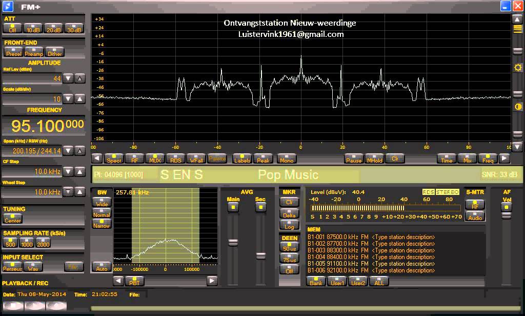 DX station Luistervink1961 - Duo S & S uurtje muziek (Dutch pirate station)