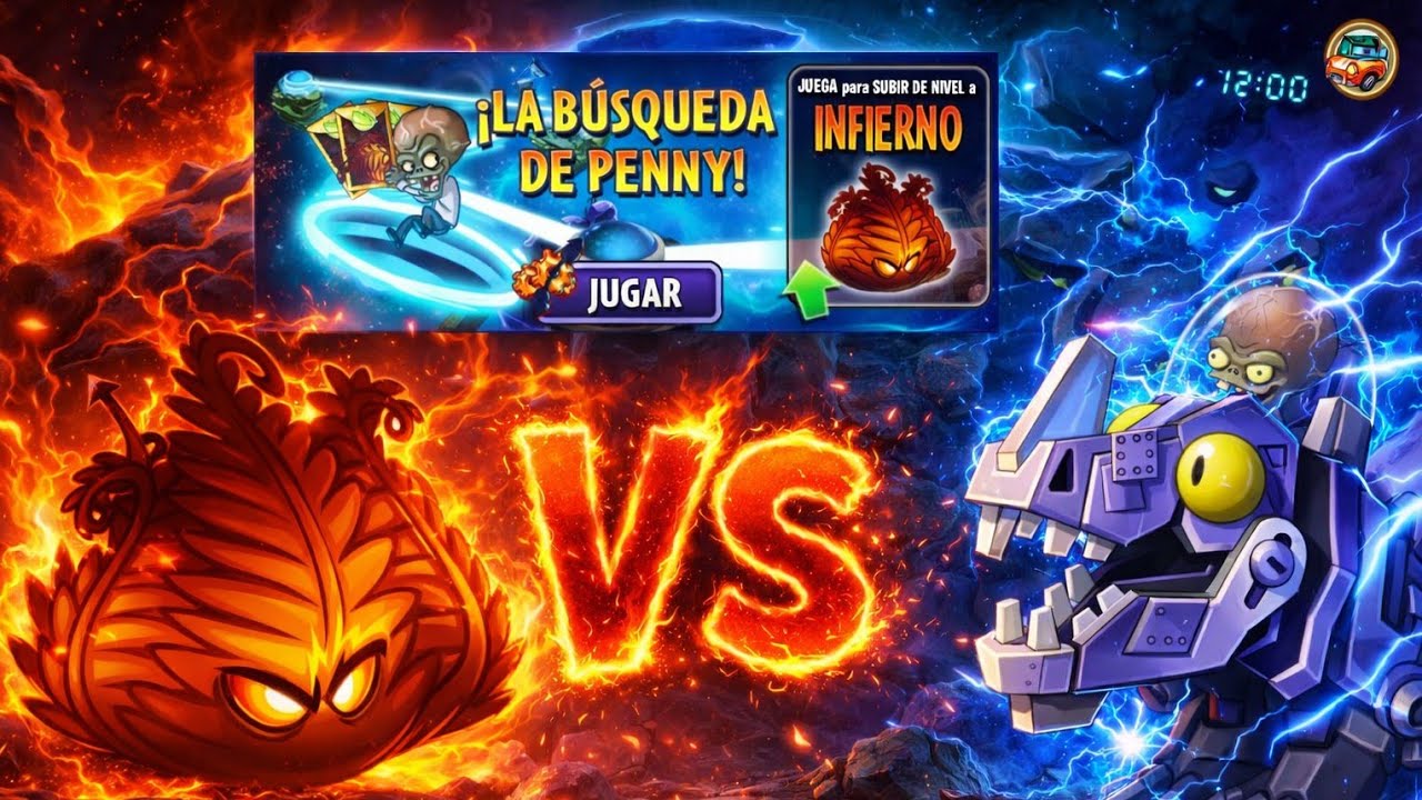 PVZ 2 Búsqueda de penny | Infierno lvl 4.