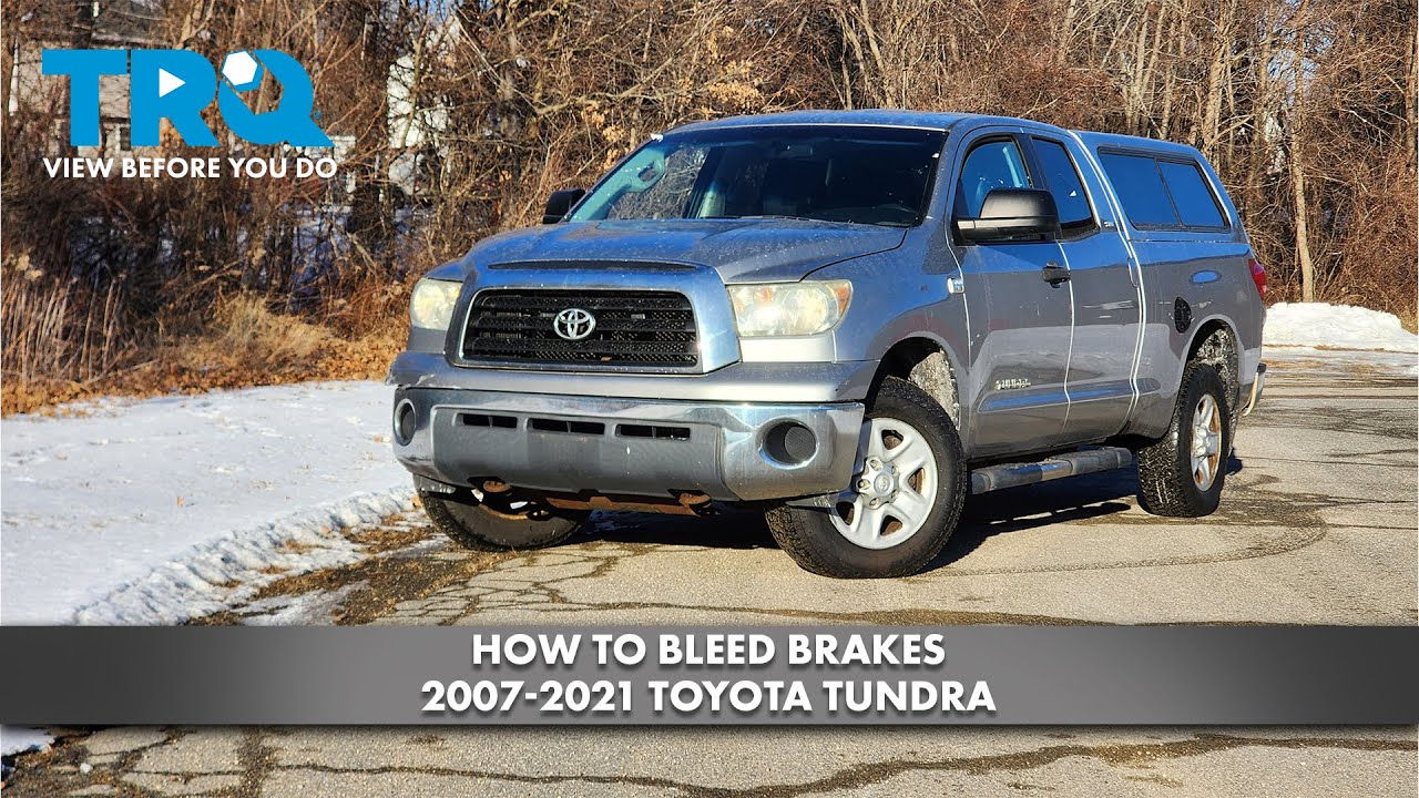 Как прокачать тормоза на Toyota Tundra 2007-2021 годов