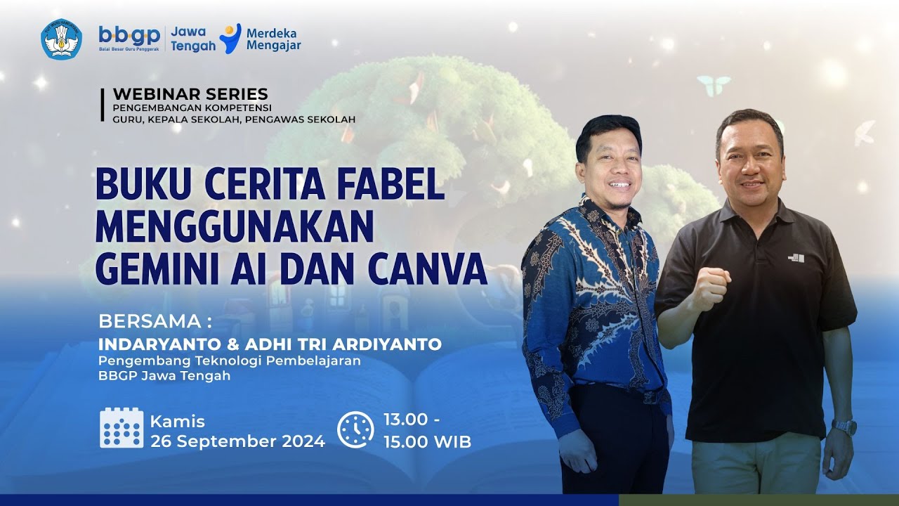 Buku Cerita Fabel Menggunakan Gemini AI dan Canva