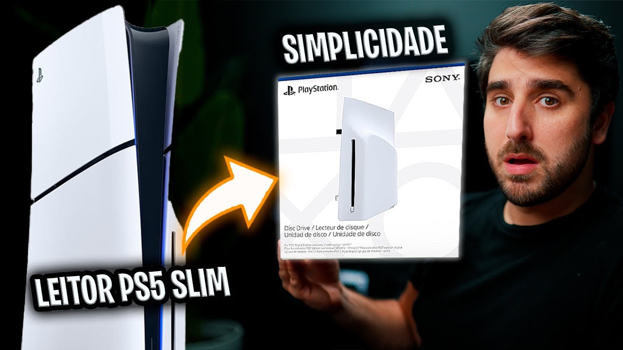VEJA A SIMPLICIDADE DO LEITOR DE CD DO PLAYSTATION 5 SLIM  - Review
