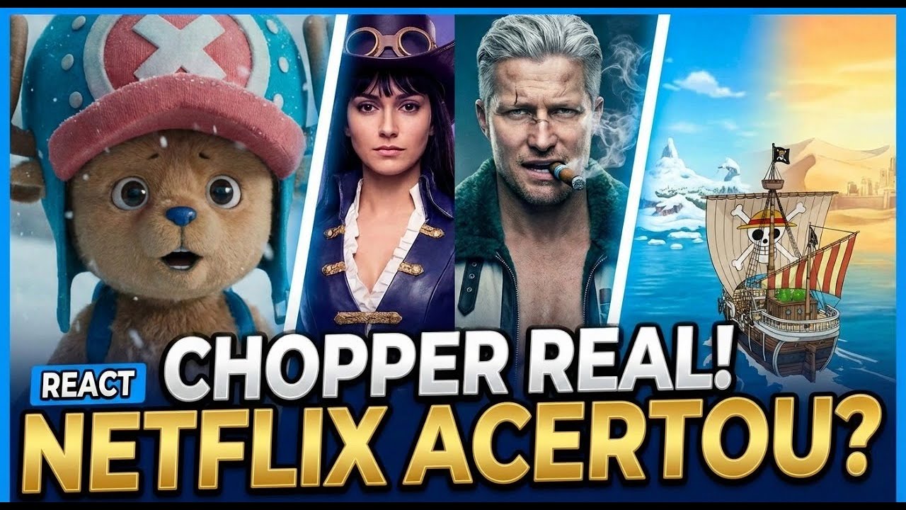A NETFLIX FEZ DE NOVO? O Chopper tá bizarro ou fofo? React One Piece Temp 2!