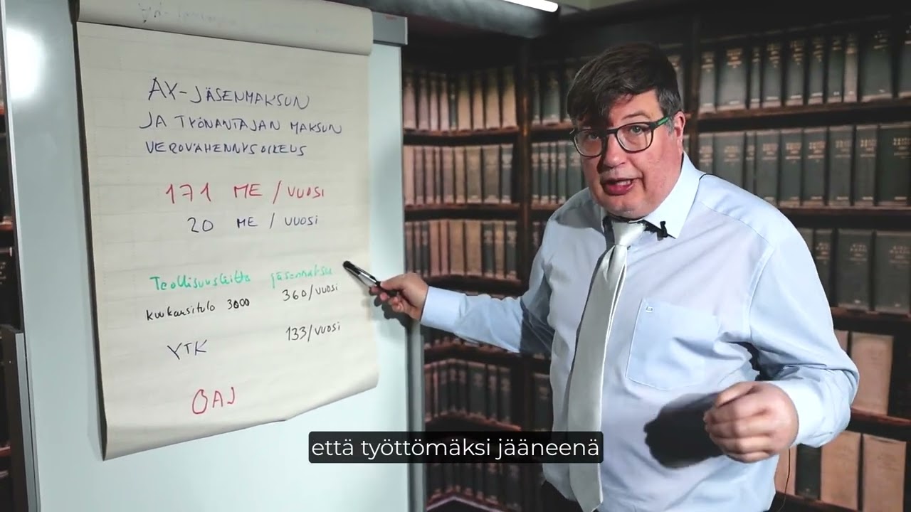 Kansantaloustieteen oppitunti - Ay-jäsenmaksun verovähennysoikeus