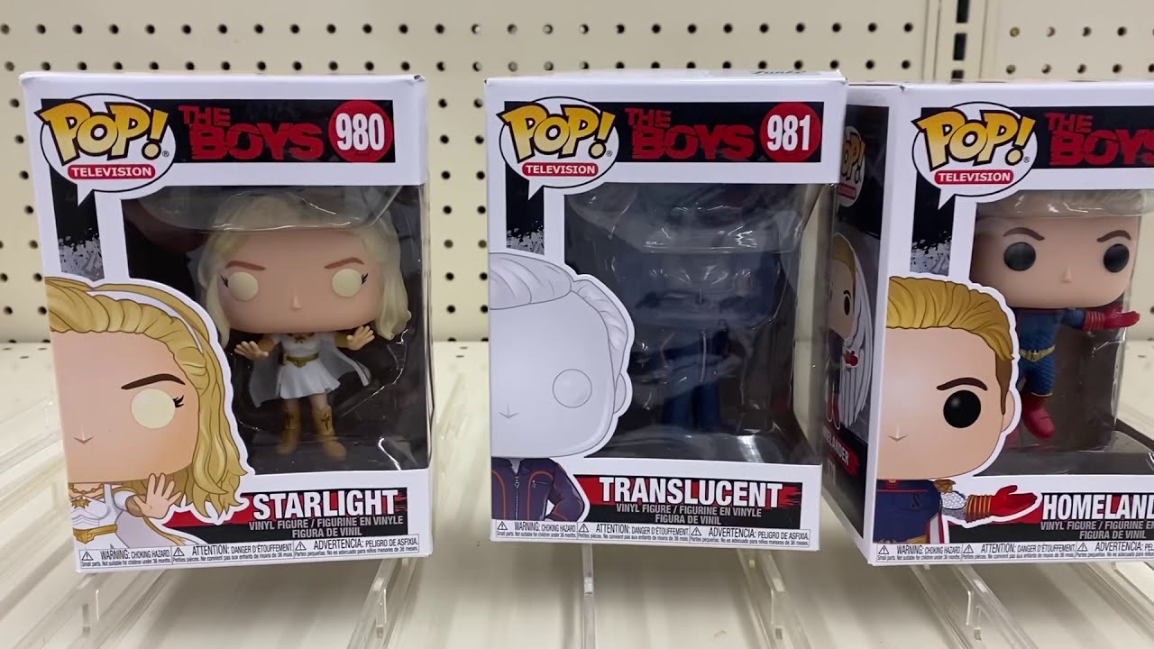The Boys Starlight,Translucent,Homelander & ATrain Funko Pop!