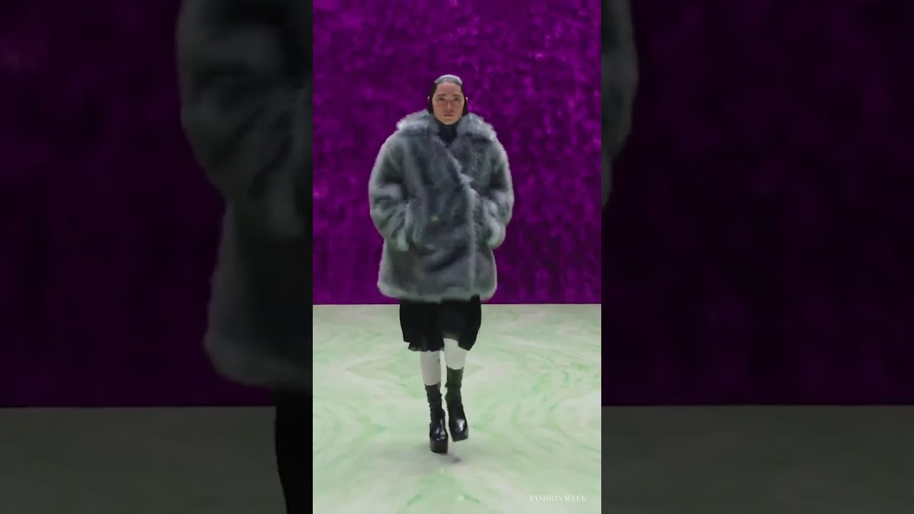 Model walks the runway at the Prada FW2021 fashion show