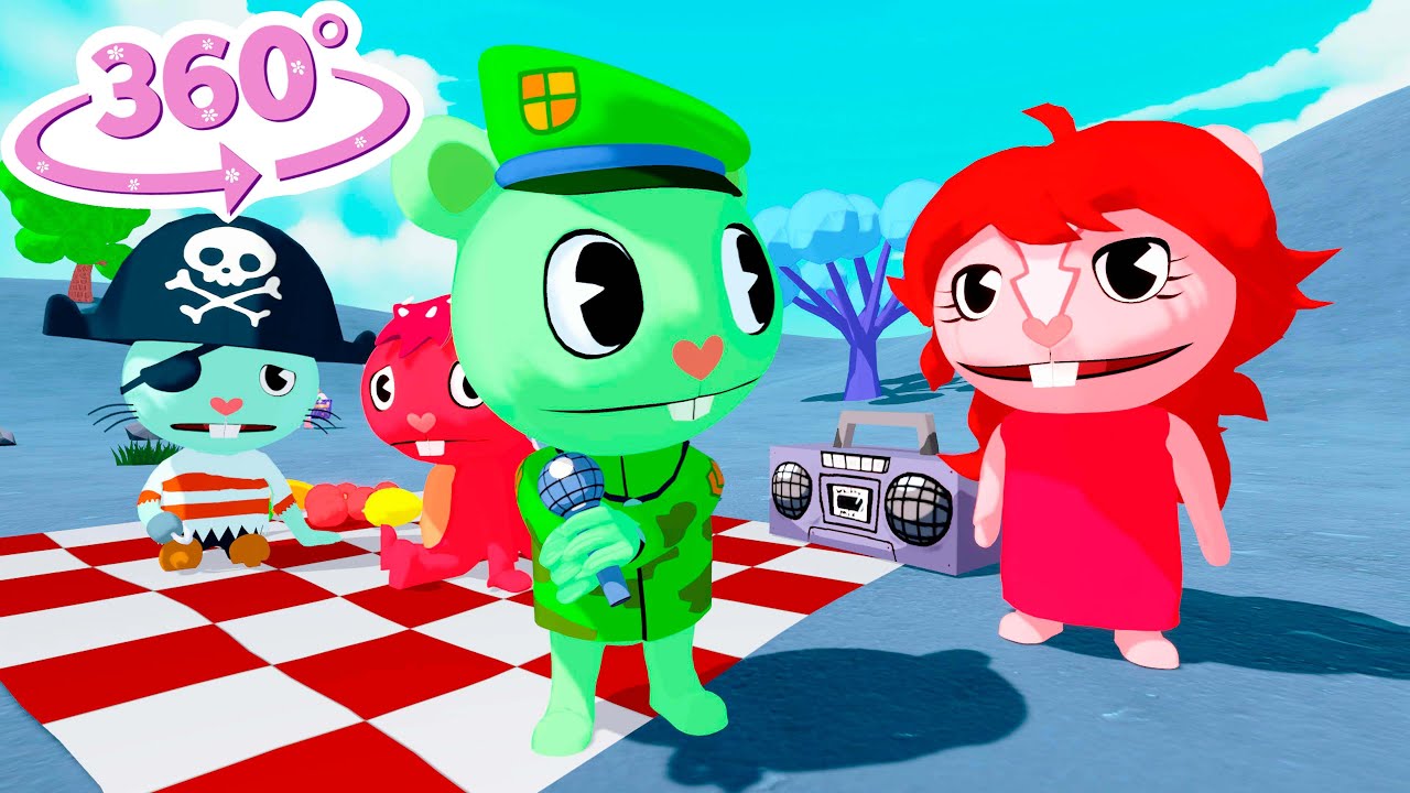 Vs Flippy Happy Tree Friends vs FNF 360° 3D Animation