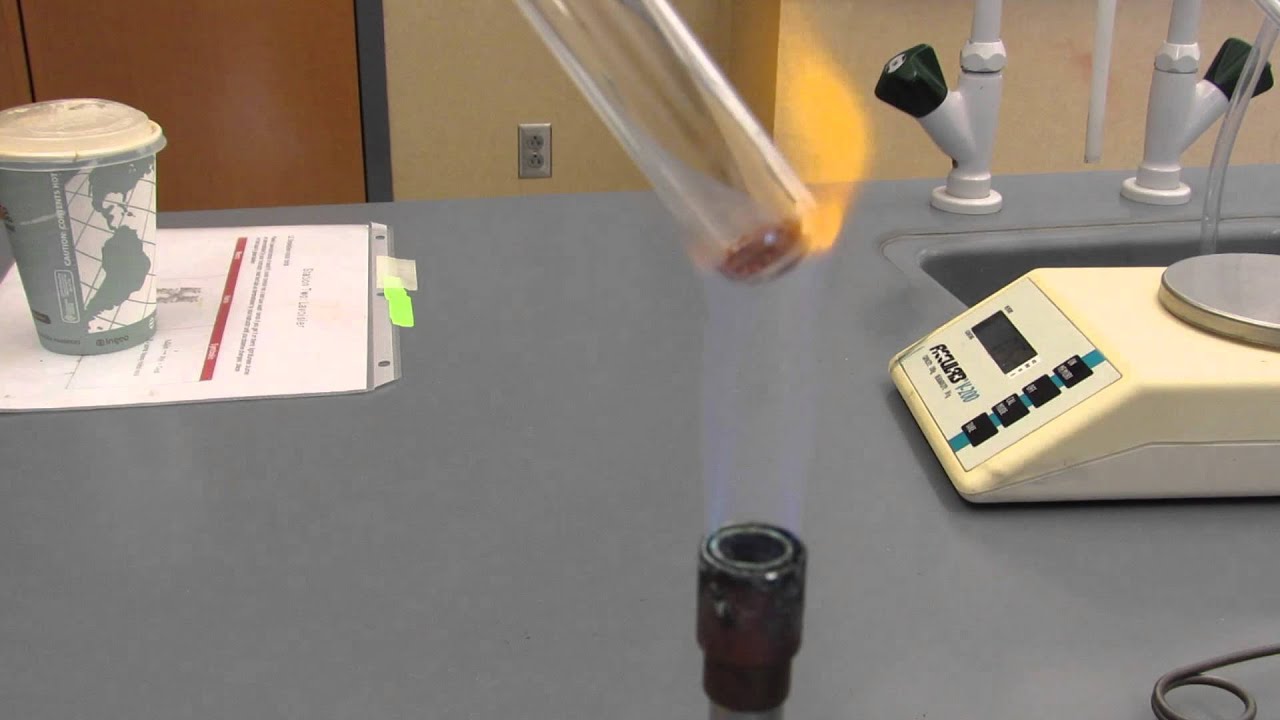 Chemistry Demo: Heating Lead (IV) Oxide
