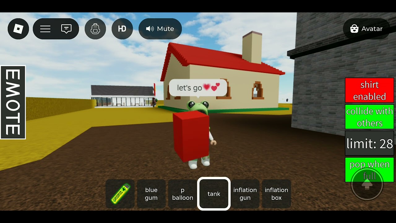 Playing a inflation game in Roblox 💕💗