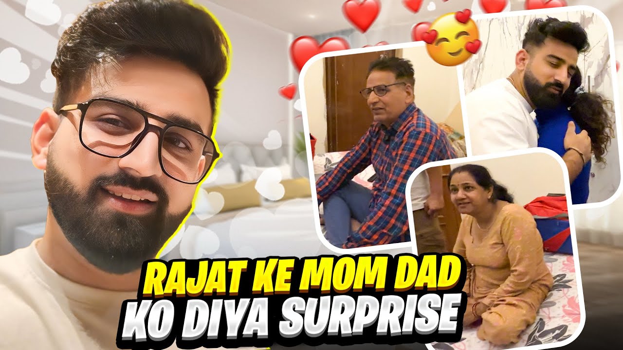 RAJAT KE MOM DAD KO DIYA SURPRISE😍 || SAB EMOTIONAL HOGYE🥺 || RajatSwatiVlogs