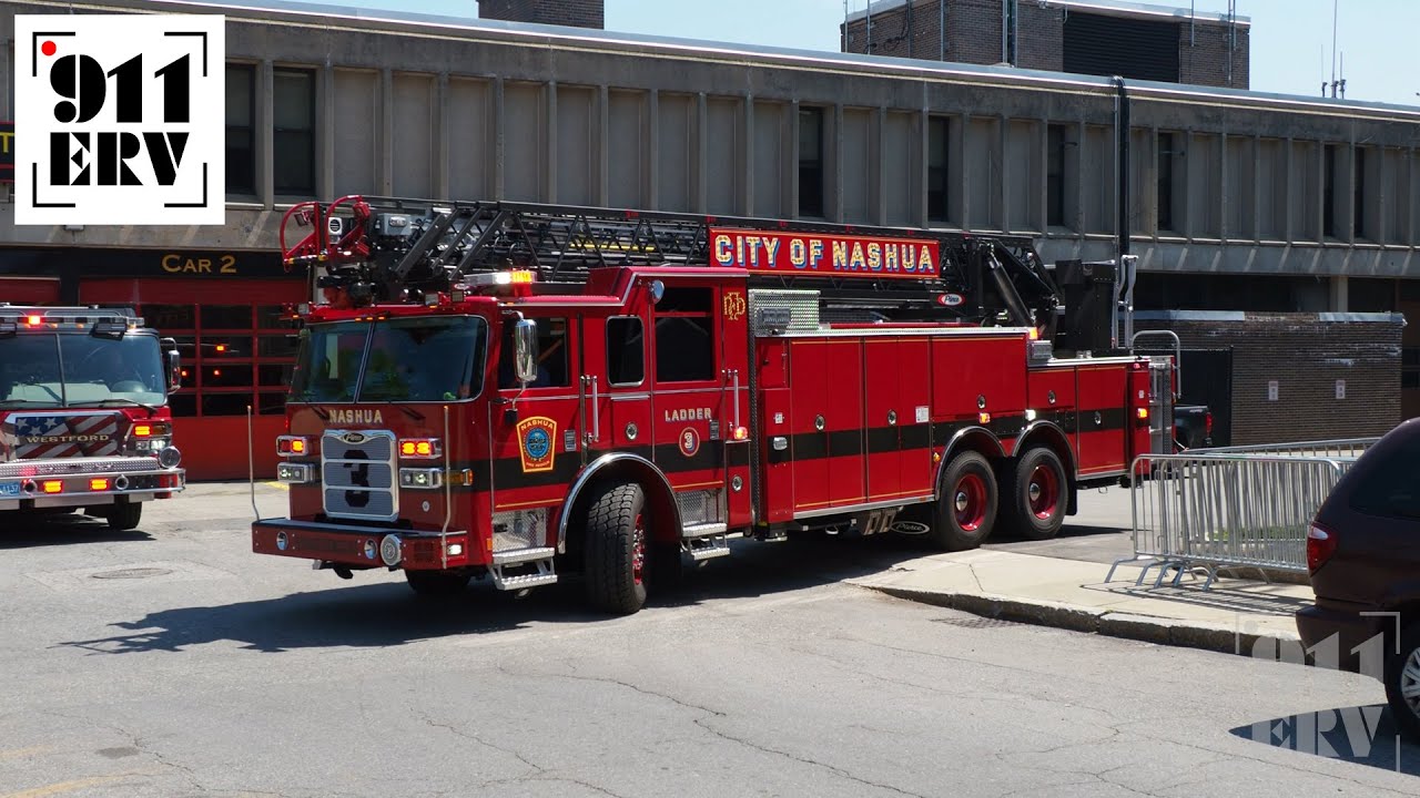 Nashua Fire Responding | New Ladder 3
