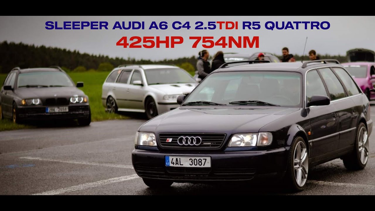 #SLEEPER #AUDI A6 C4 2.5TDI #R5 #QUATTRO 140HP STOCK @ #TUNING 425HP 754NM !!!BIG TURBO MIRULU