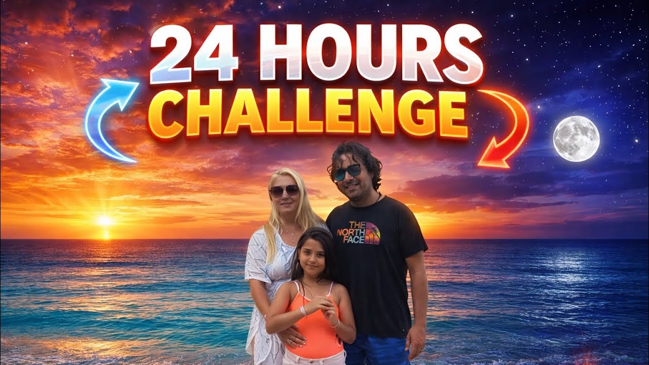 24 ΩΡΕΣ ΣΤΗ ΘΑΛΑΣΣΑ CHALLENGE 24 HOURS AT SEA | Alena and little princess