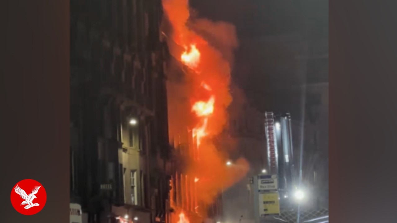 Fire breaks out near Glasgow station as dozens of trains cancelled