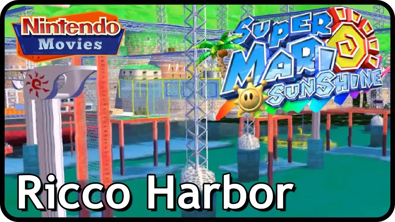 Super Mario Sunshine - Ricco Harbor (100% Walkthrough)