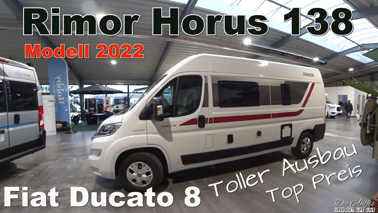 2022er Kastenwagen Wohnmobil Fiat unter 50K💖 Rimor Horus 138✌Tolle Ausstattung auf 6 Meter