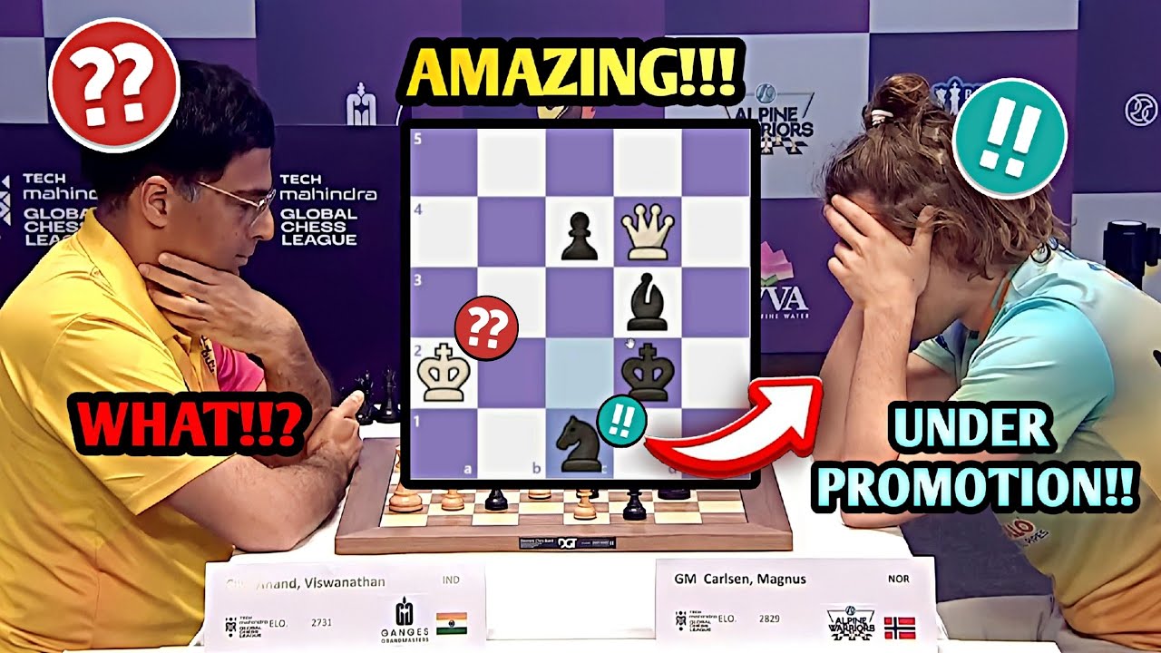 Магнус НЕДОСТАТОЧНО ПРОДВИНУЛСЯ В РЫЦАРЬ И ШОКИРОВАЛ Виши Ананда!!😱|| Global Chess League🏆