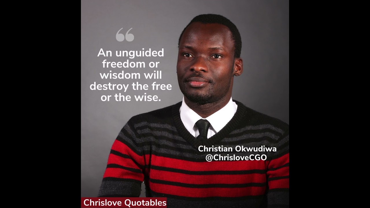 Be wise, free and guided, don't let your freedom or wisdom destroy you #betimeless