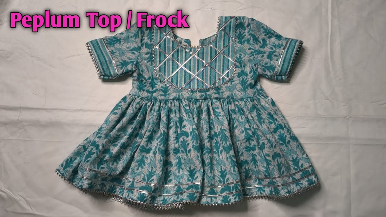 Baby Peplum Top Cutting and Stitching | Trendy Baby Top With Sharara Design | Silai Time
