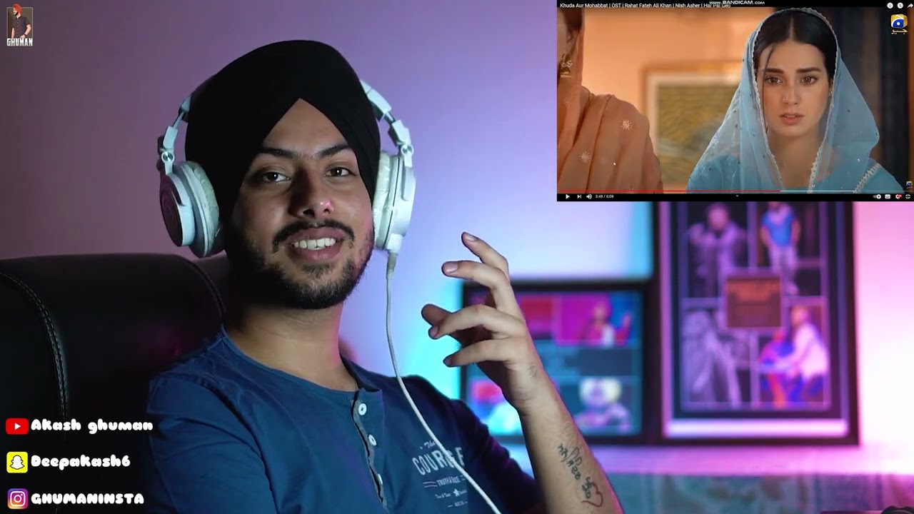 Indian Reaction on Khuda Aur Mohabbat (OST) Rahat Fateh Ali Khan