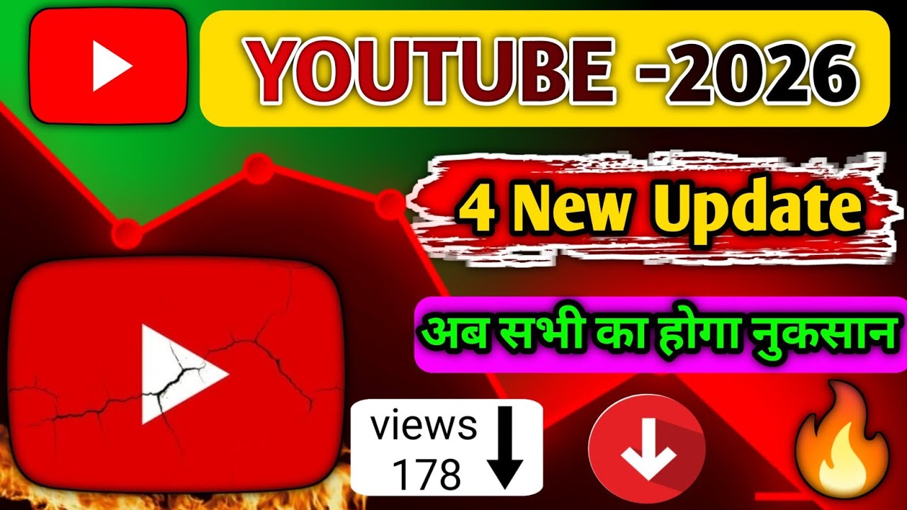 Youtube 4 New Update In 2026।New Features In 2026