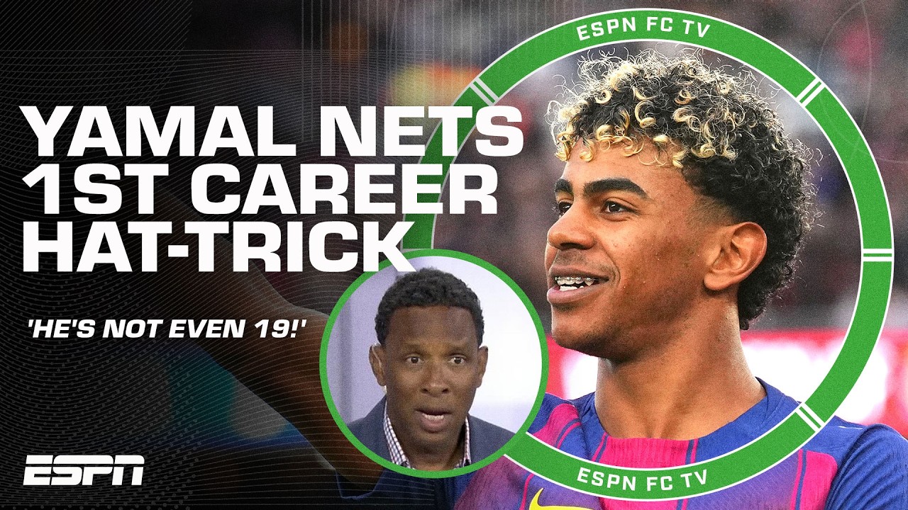FIRST CAREER HAT-TRICK 🤩 Lamine Yamal SHOWED OUT in Barca vs. Villarreal | ESPN FC