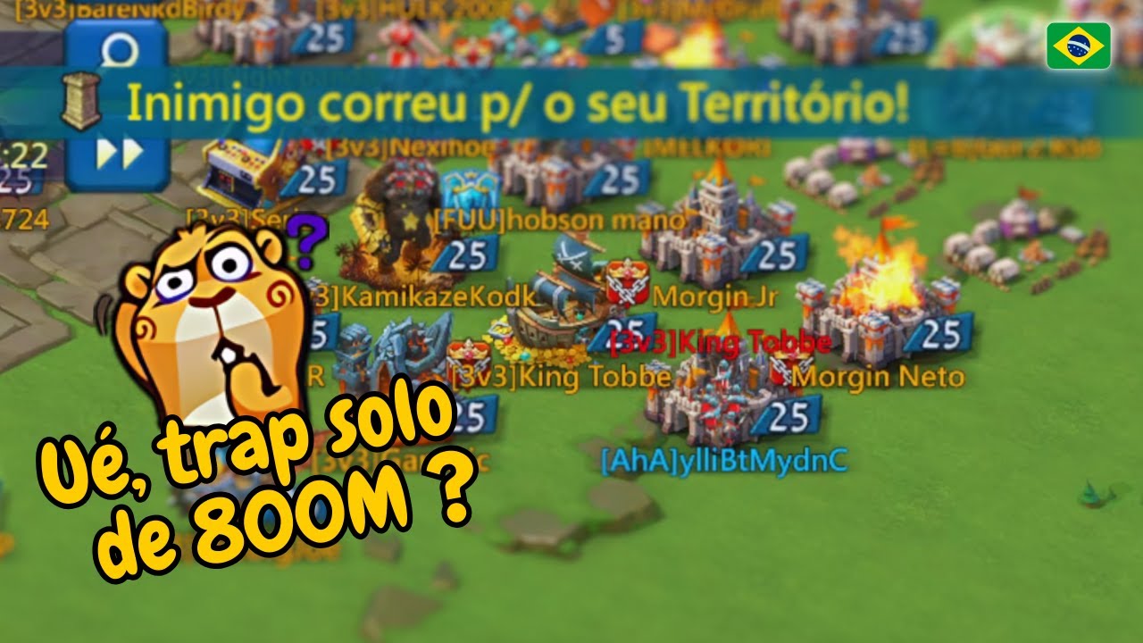 Falta De Respeito, Me Confundiram Com Trap Solo! - Lords Mobile Trap Rally F2P #lordsmobile