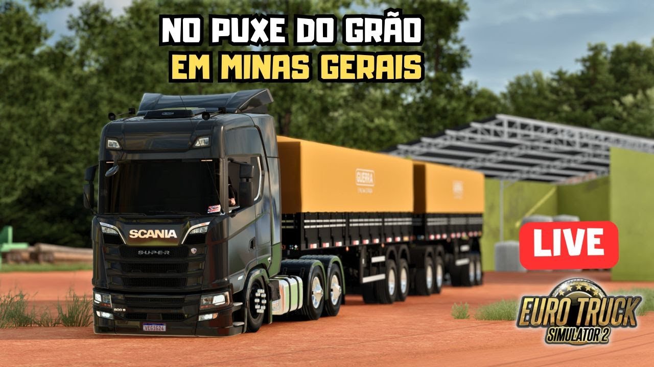 🇧🇷🚛 Transportando Grãos em Minas Gerais! Scania no 9 eixos Graneleiro | ETS2