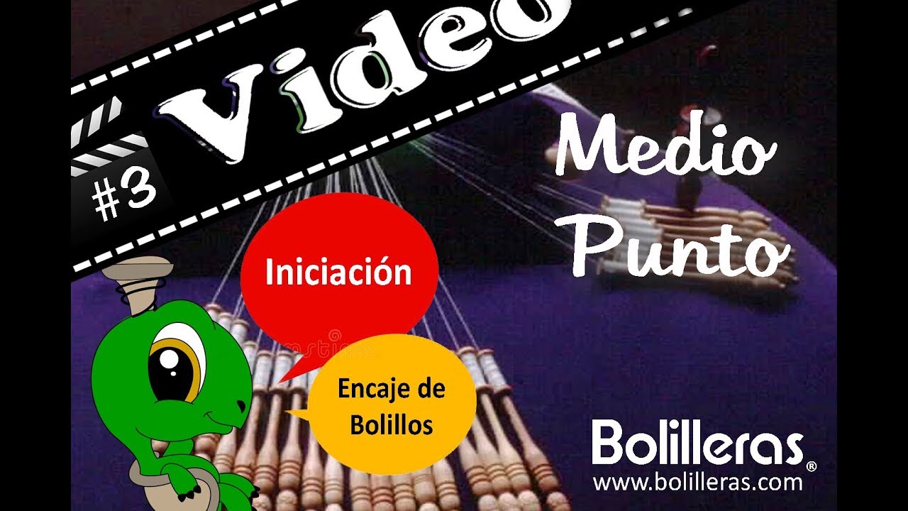 ® Bolilleras | Encaje de bolillos | 🎓 Webinar |  Medio punto
