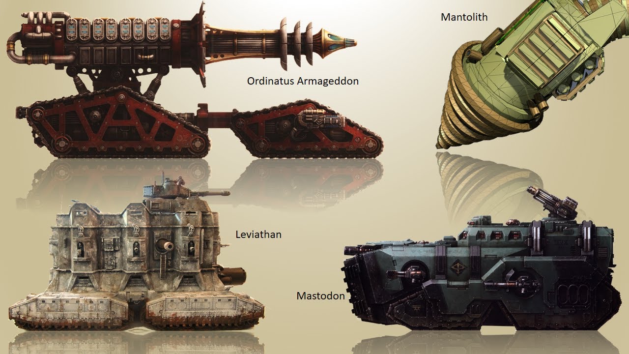 10 крупнейших наземных транспортных средств человечества во вселенной Warhammer 40k