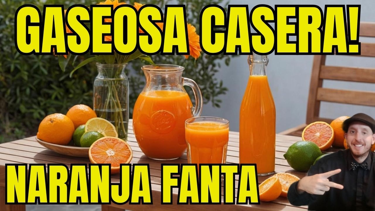 Como Hacer Gaseosa Refresco De Naranja Fanta Casera