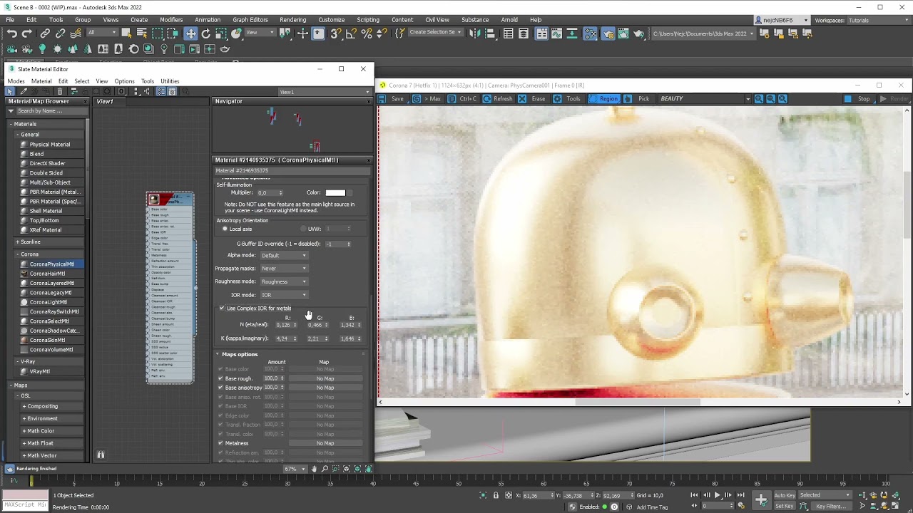 Corona for 3ds Max Physical Material Tutorial, Part 05   Basic Metal