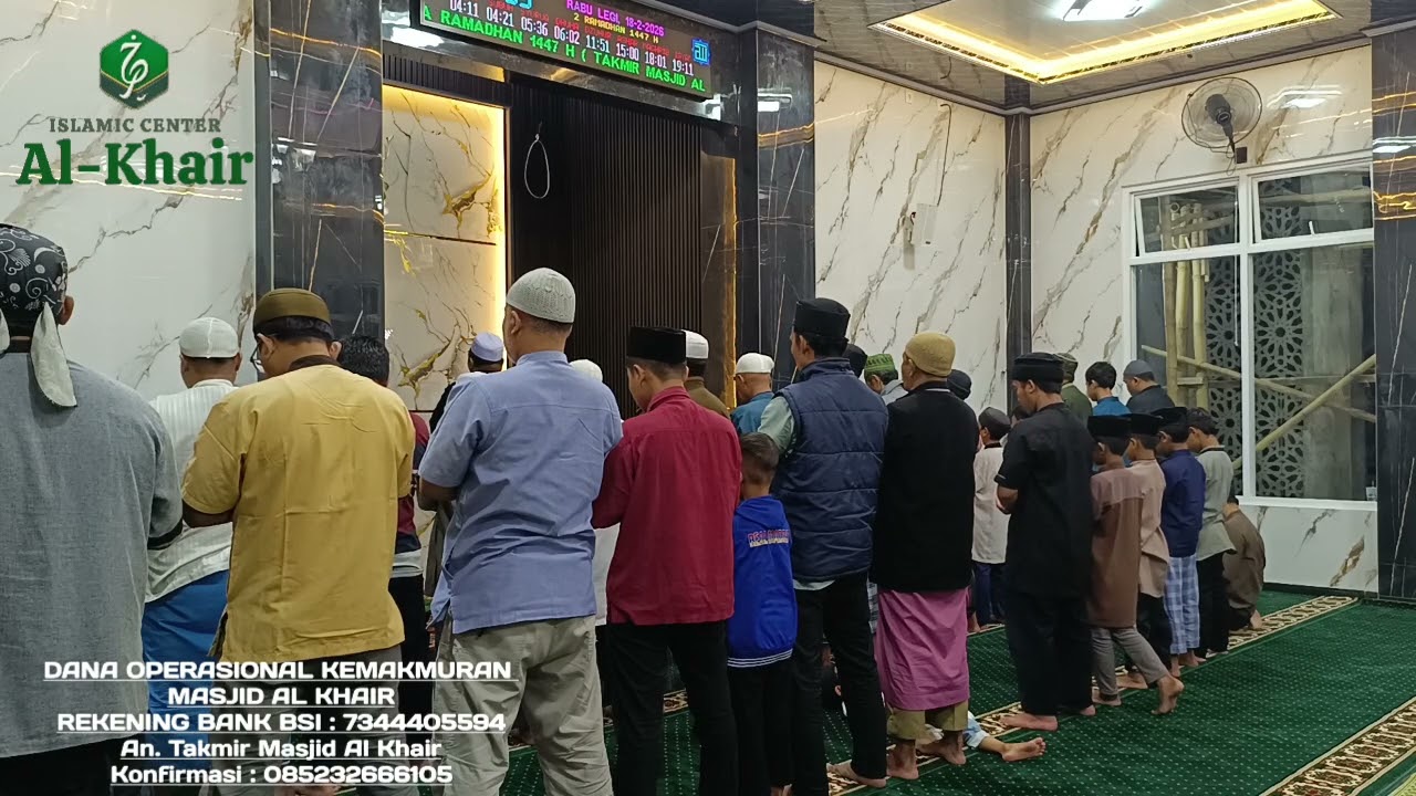 Sholat Taraweh Hari 1 Ramadhan 1447 H  Bersama Ustadz Zuhair MA. 