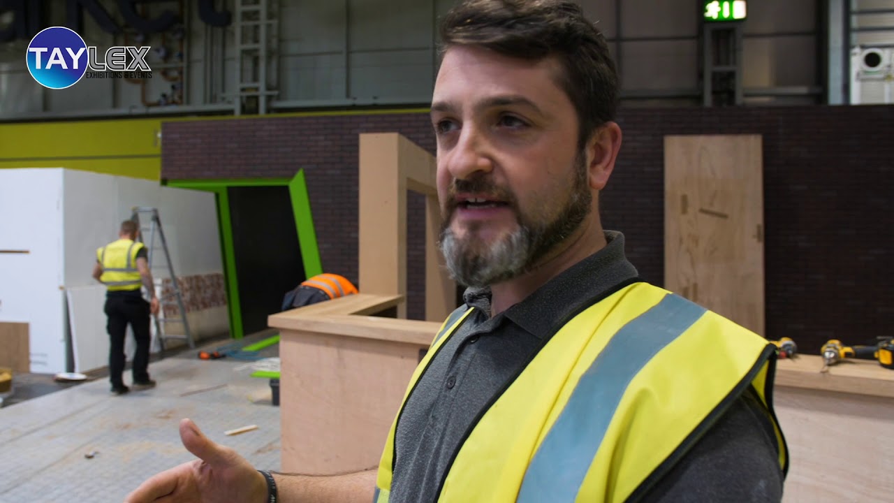 Kawasaki exhibition stand build from Motorcycle Live, NEC 2018