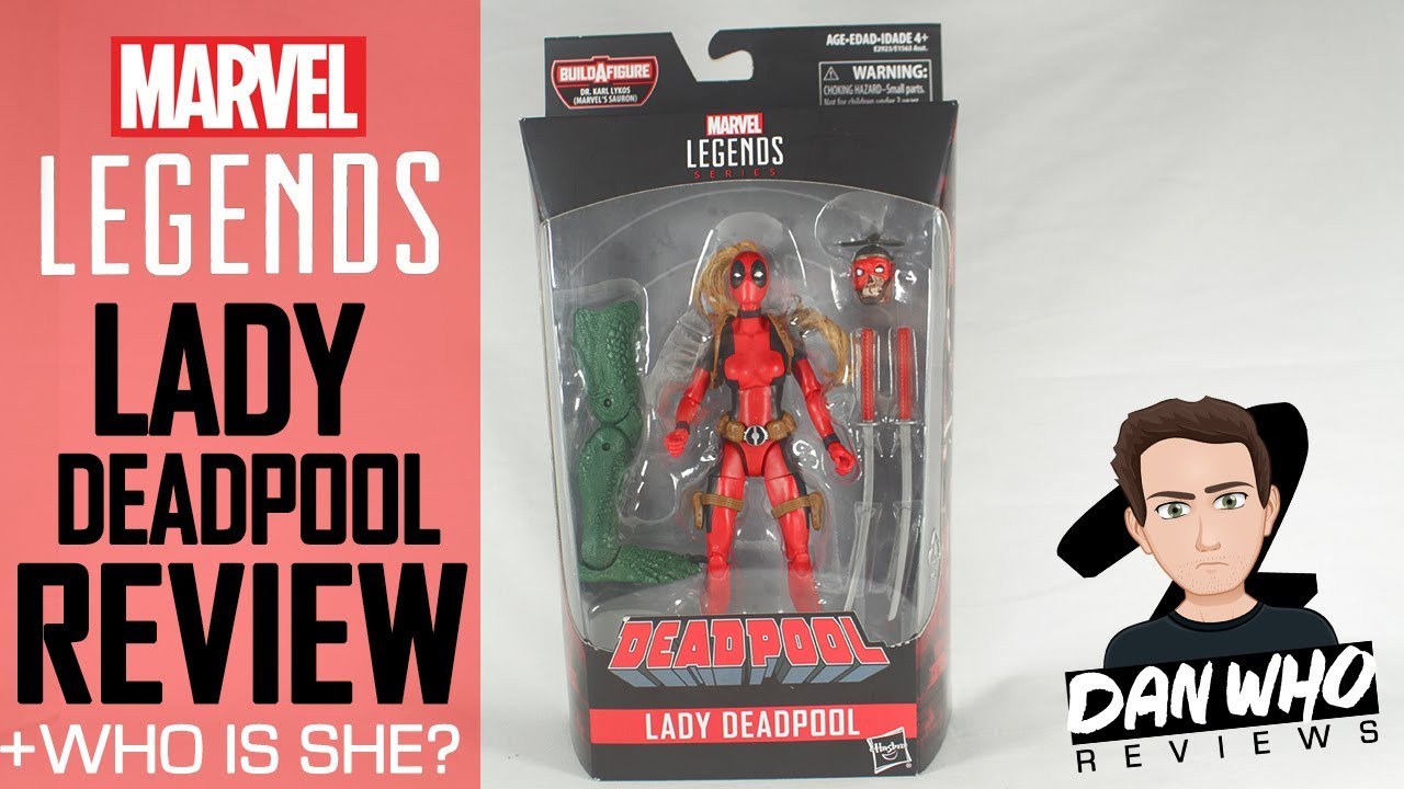 Marvel Legends Lady Deadpool Headpool (Sauron BAF) Action Figure Toy Review