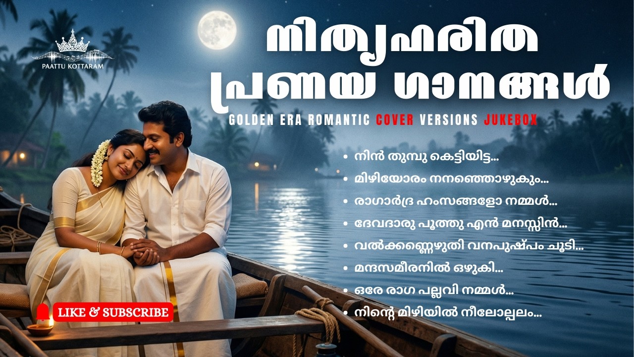 നിത്യഹരിത പ്രണയ ഗാനങ്ങൾ | Evergreen Malayalam Romantic Cover Songs | Paattukottaram Jukebox