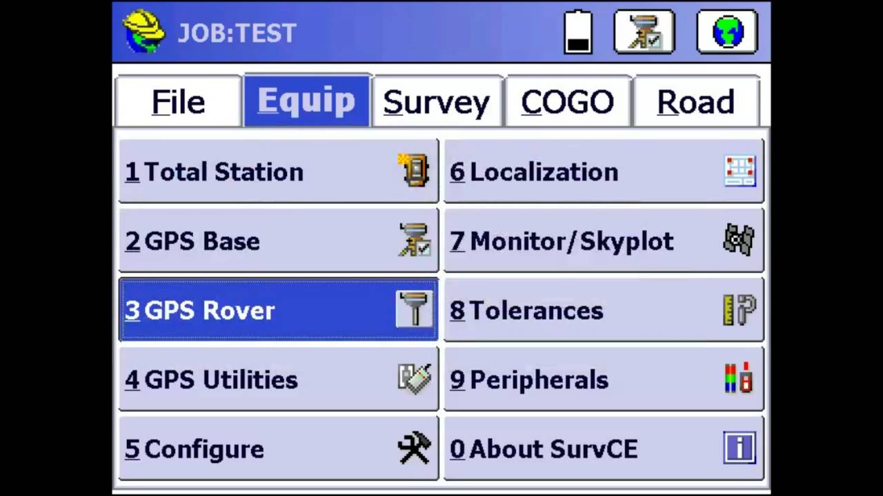 Carlson SurvCE Tutorial: Setting Up an S321+ Base and Rover Using an External Radio