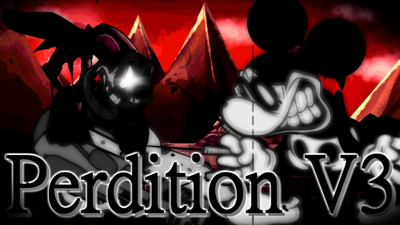 【FNF】Perdition V3 but Oswald and Mickey Mouse sings it
