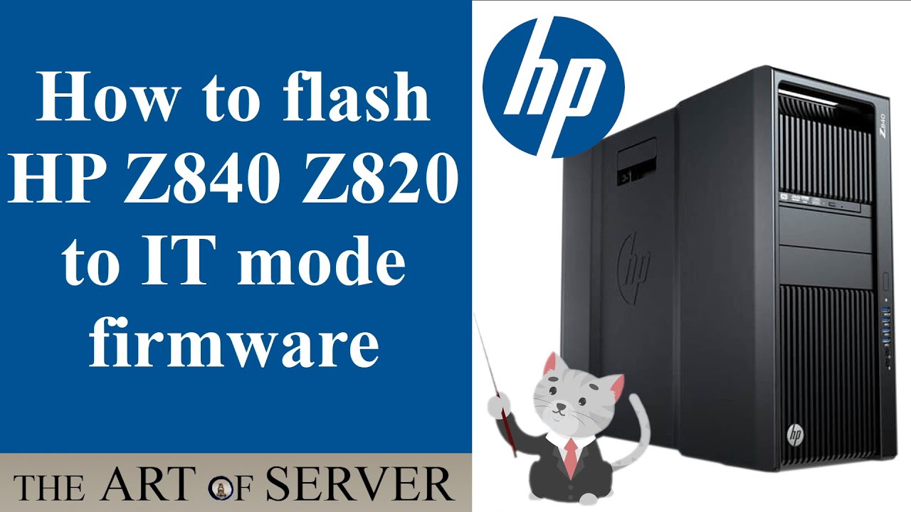 How to flash HP Z840 Z820 to IT mode firmware | for ZFS Unraid TrueNAS IT mode