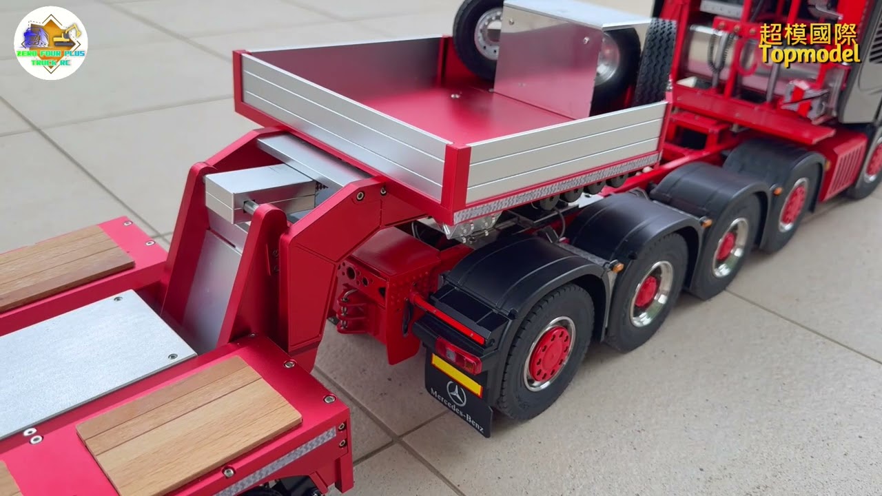 1/14 BENZ Actros 10X8 & 3+5-axle low loader (Truck RC 遙控拖車 Topmodel 超模國際 非田宮TAMIYA)