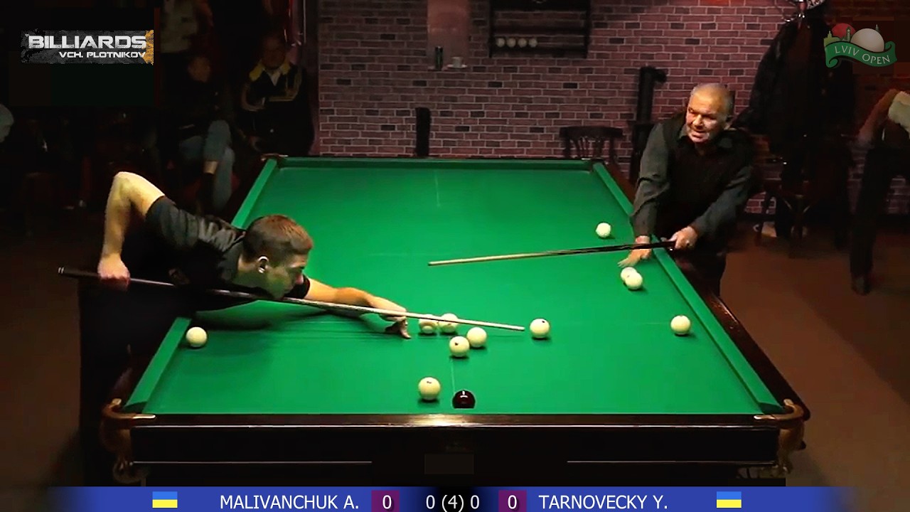 Такое бывает? (полная версия). Тарновецкий - Маливанчук. Lviv Open 2015. Бильярд (американка).