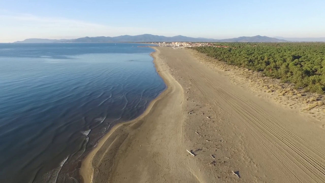 Principina Bocca d'ombrone Drone view