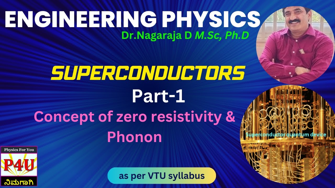 Concept of Phonon, Matheissen’s Rule and Superconductivity - Superconductors Part 1 (VTU)