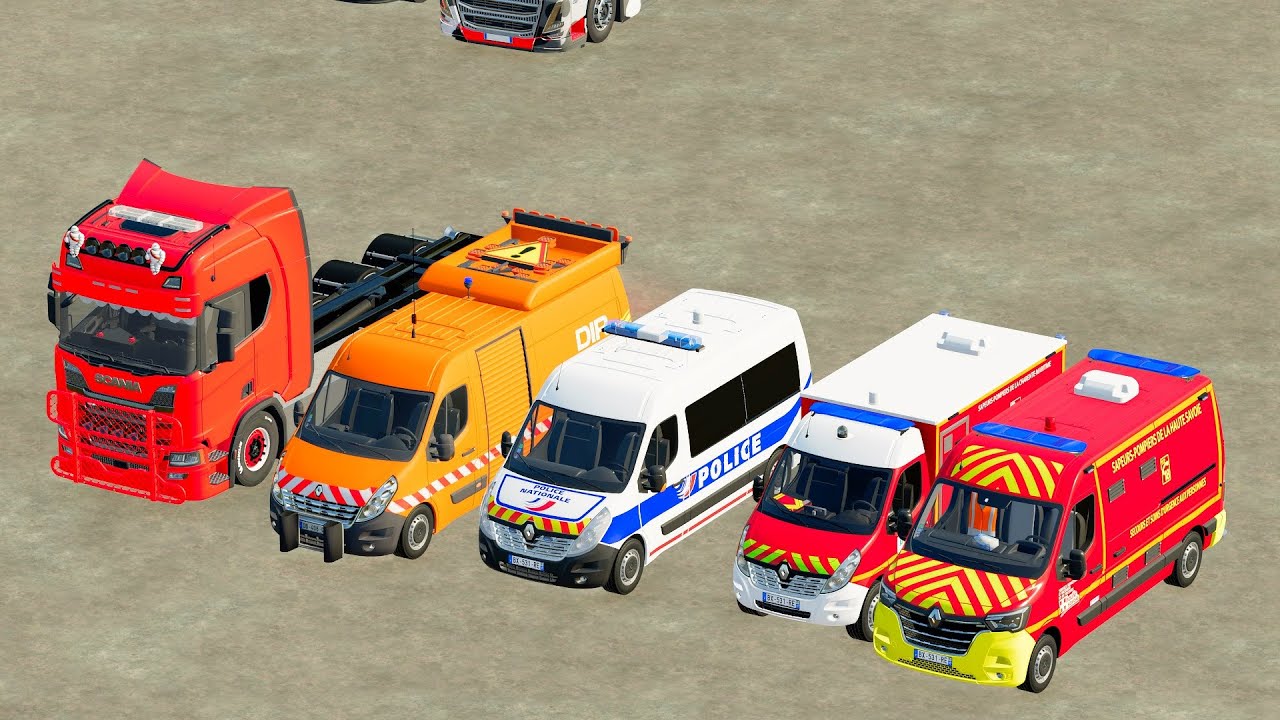 🚑 Epic Police & Ambulance Transport Gameplay | FS22 Emergency Vehicles Mod