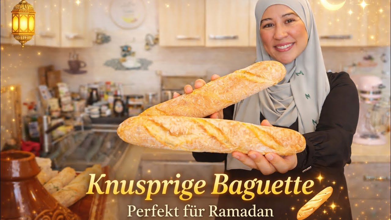 Knusprige Baguette 🥖 | باكيت مقرمشة وسهلة التحضير