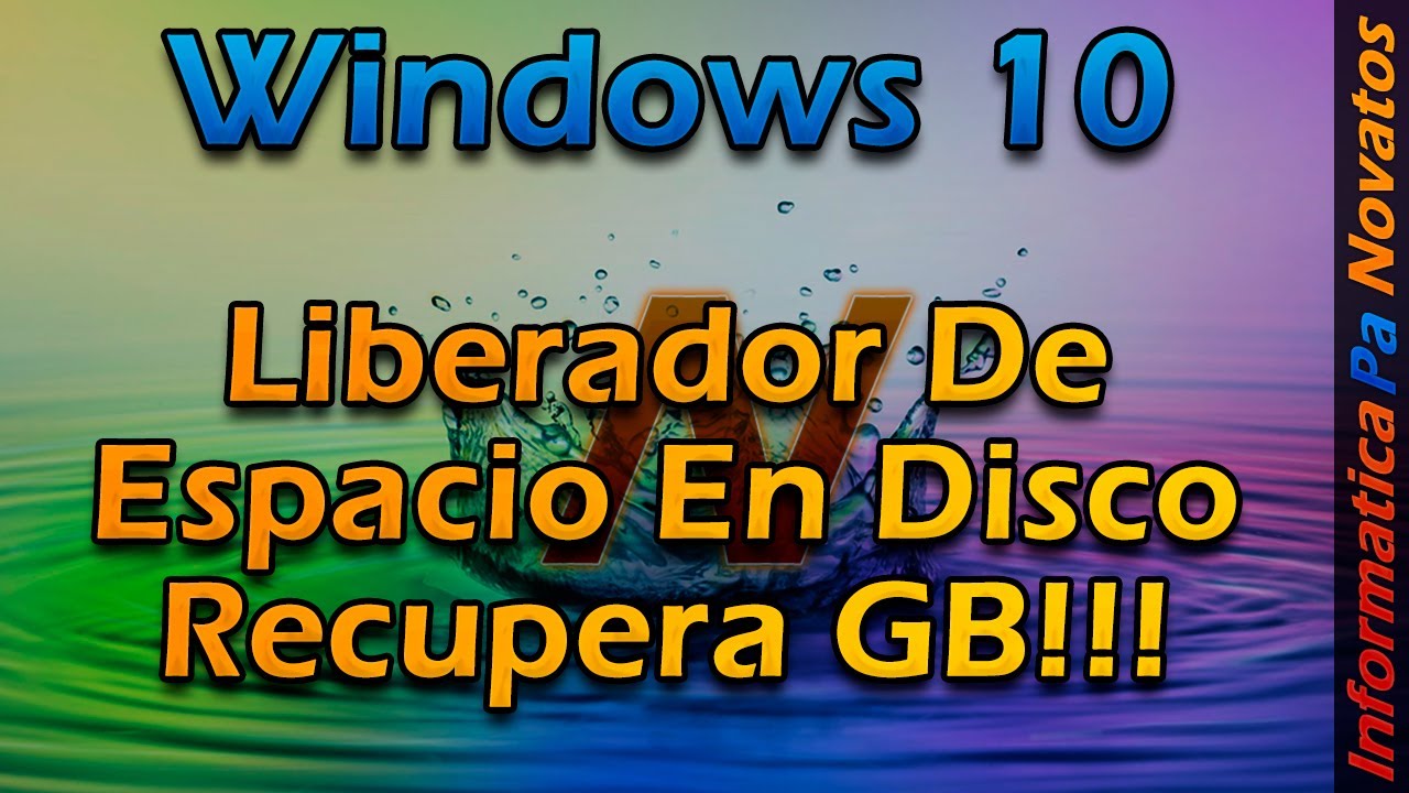 Liberador de espacio en disco - Windows 10