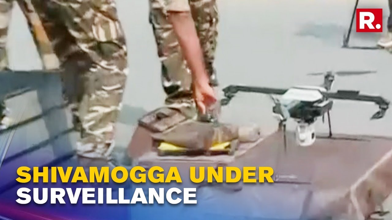 Harsha Murder Case: High-Tech Drones Deployed In Shivamogga to Monitor Naxal Areas Amidst Curfew