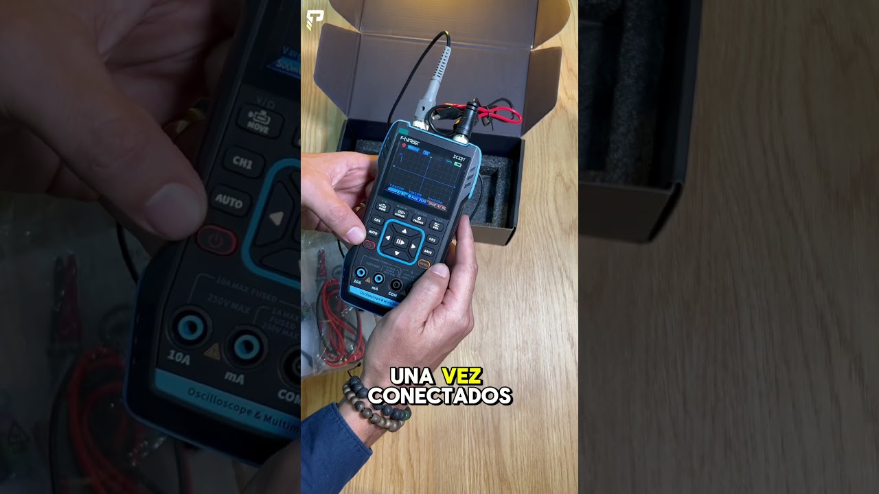 Multimetro y Osciloscopio de 2 Canales Fnirsi 2C23T