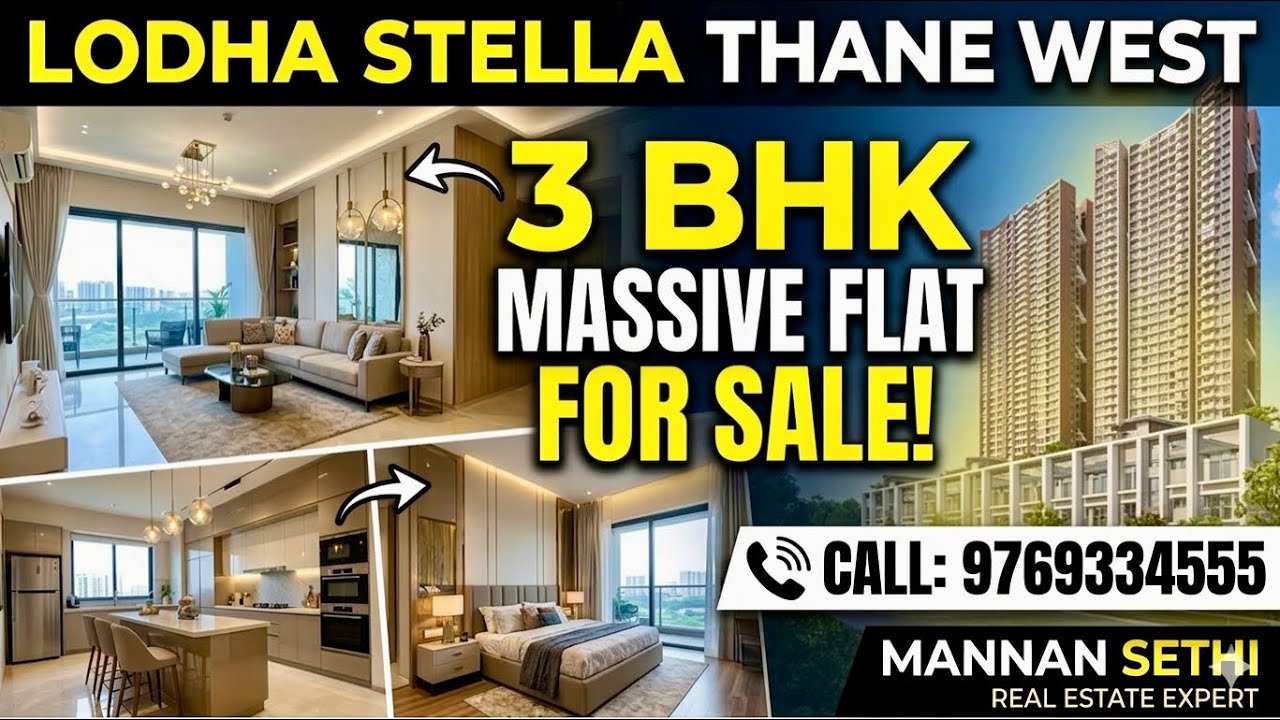 ₹3.20 Cr 3 BHK at Lodha Stella – Inside Tour #luxuryliving #thanewest